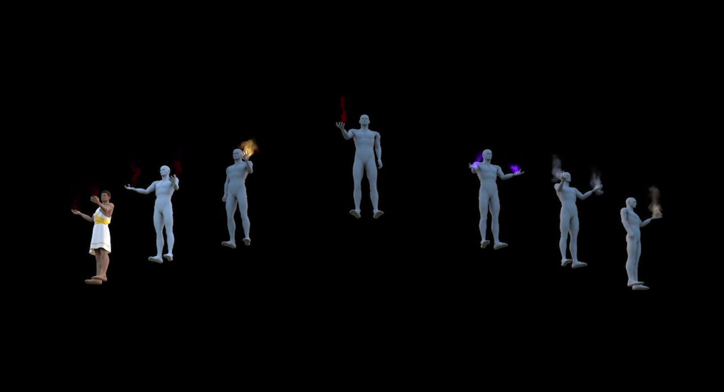 PYRO AND FLUID SIMULATION (LONG SHOT)